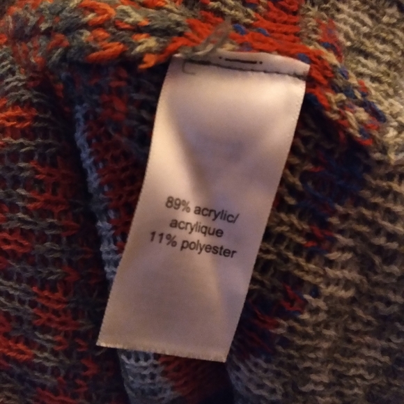 Trucloth Boho Open front Shawl collar cardigan, size XL - Picture 6 of 8